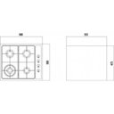 Ver imagem 4 de Cooktop Inox Square 4Gx Tri 60