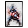 Quadros decorativos Capitão américa em aquarela - 1