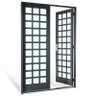 Porta de Abrir Aço Sasazaki Silenfort com 2 Folhas Quadriculada - 1