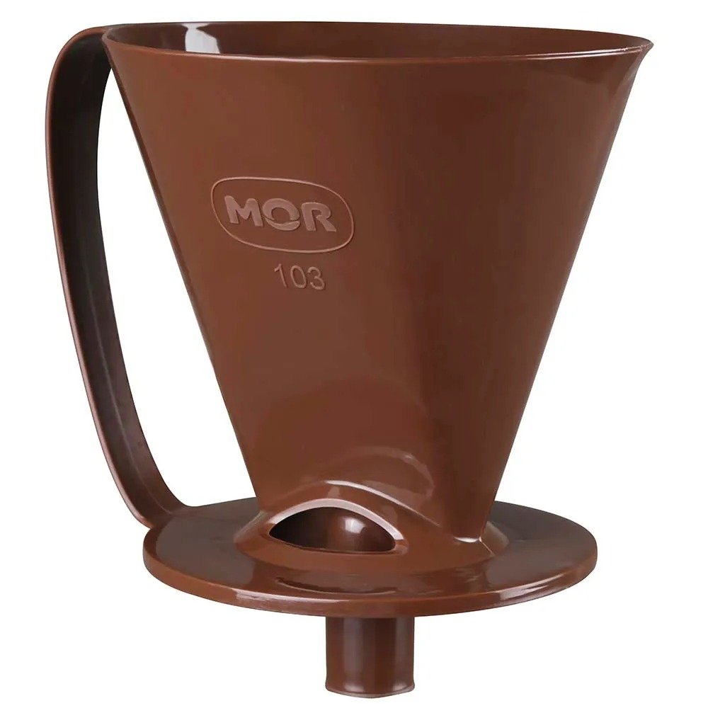 Suporte Marrom para Coador de Café Mor