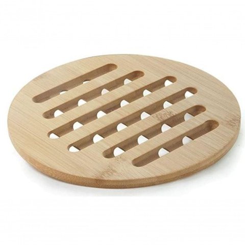 Descanso de Panela Redondo Ecokitchen Bambu 20x20 Cm - Mimo Style - Bm19140