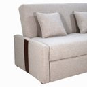 Ver imagem 5 de Sofá Cama Retrátil 2 Lugares 1,45 Mts Linho Bege Charlotte Matrix Cor:Linho Grosso Bege