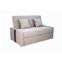 Ver imagem 4 de Sofá Cama Retrátil 2 Lugares 1,45 Mts Linho Bege Charlotte Matrix Cor:Linho Grosso Bege