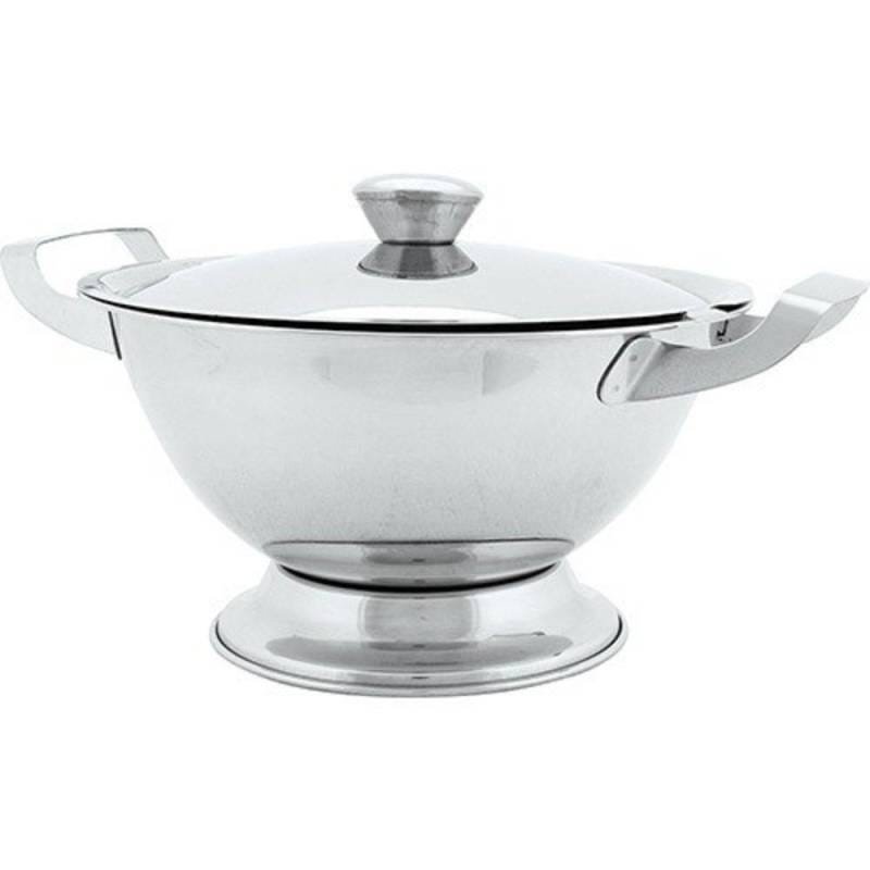 Sopeira Em Aço Inox De 2L Com Concha Tampa E Alça Cozinha (IXB1311) - 4