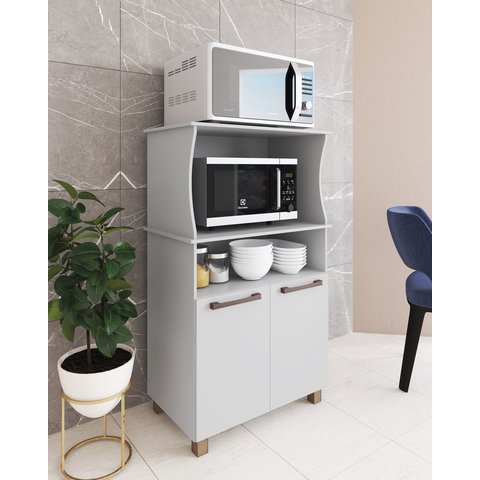 Balcão para Forno/micro-ondas Lucca - Branco