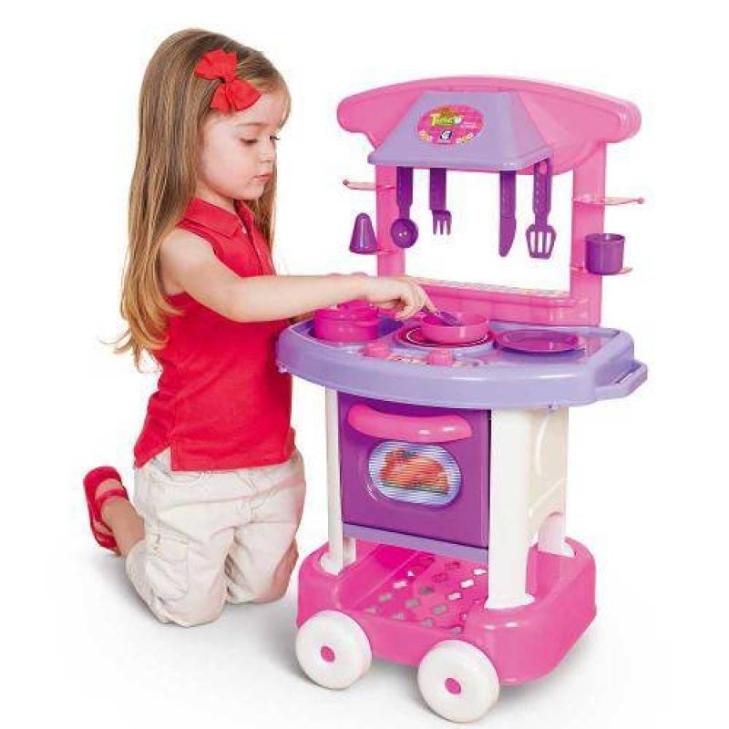 Cozinha Infantil Play Time Com Acessórios Cotiplás Ref. 2008