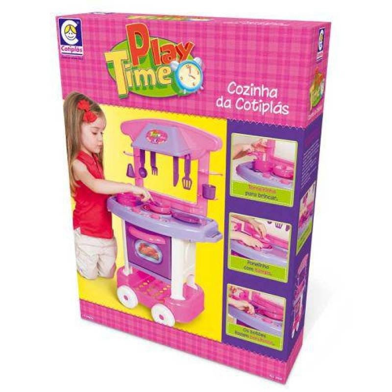 Ver imagem 4 de Cozinha Infantil Play Time Com Acessórios Cotiplás Ref. 2008