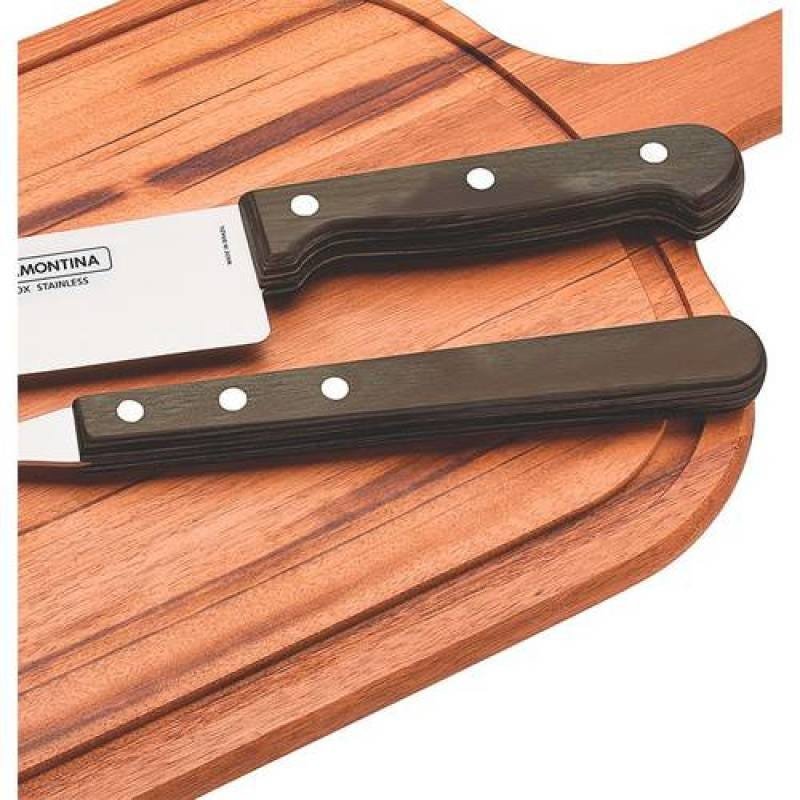 Kit Churrasco 3 Peças Em Inox e Madeira 21198/914 Tramontina - 4