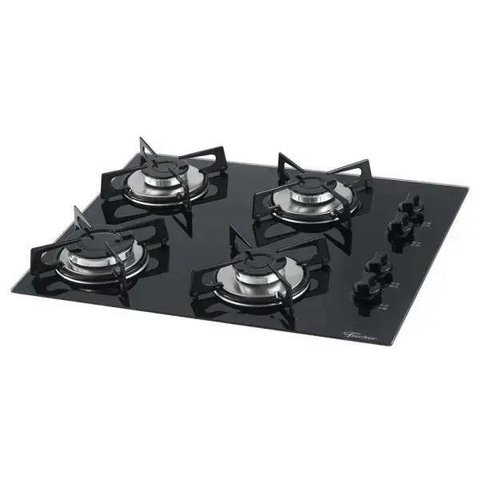 Cooktop Fisher 4 Bocas (ref. - 1519) Vidro Temperado Preto Bivolt