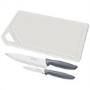 Ver imagem 1 de Kit Para Carnes E Legumes 3 Peças Cinza 23498614 Tramontina