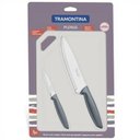 Ver imagem 2 de Kit Para Carnes E Legumes 3 Peças Cinza 23498614 Tramontina