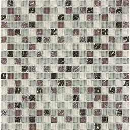Pastilha de Vidro 30x30 com Pedras Naturais e Metais Prezioza - 2