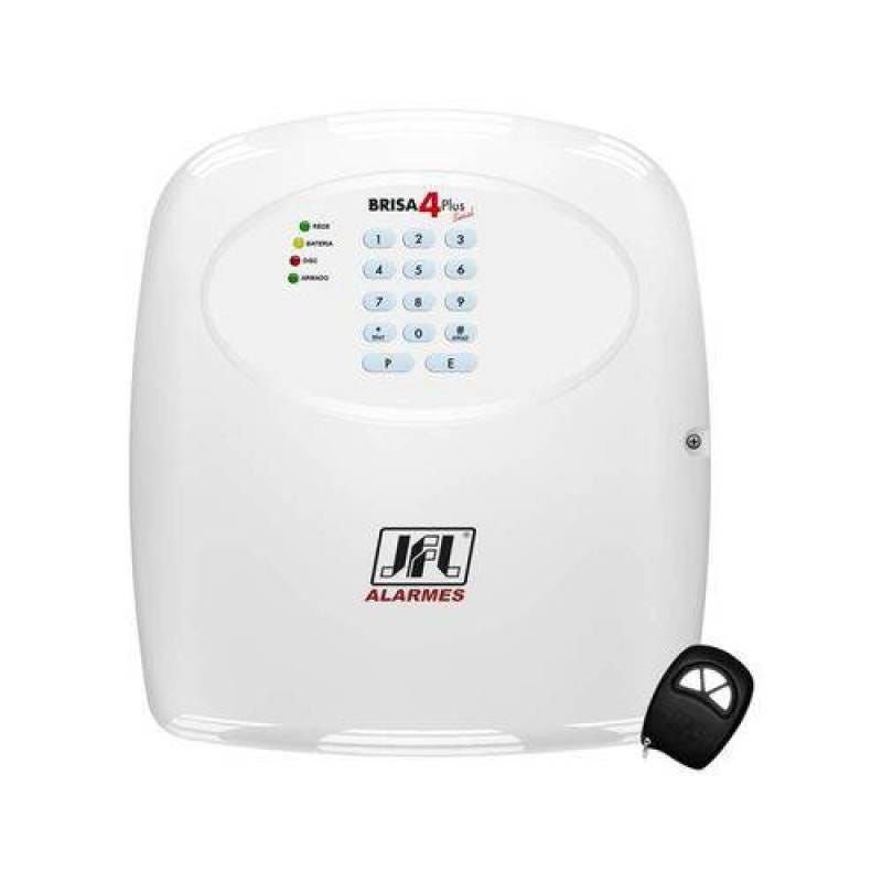 Central de Alarme Jfl Brisa 4 Plus Sinal Não Monitorada 4 Zonas + Disc