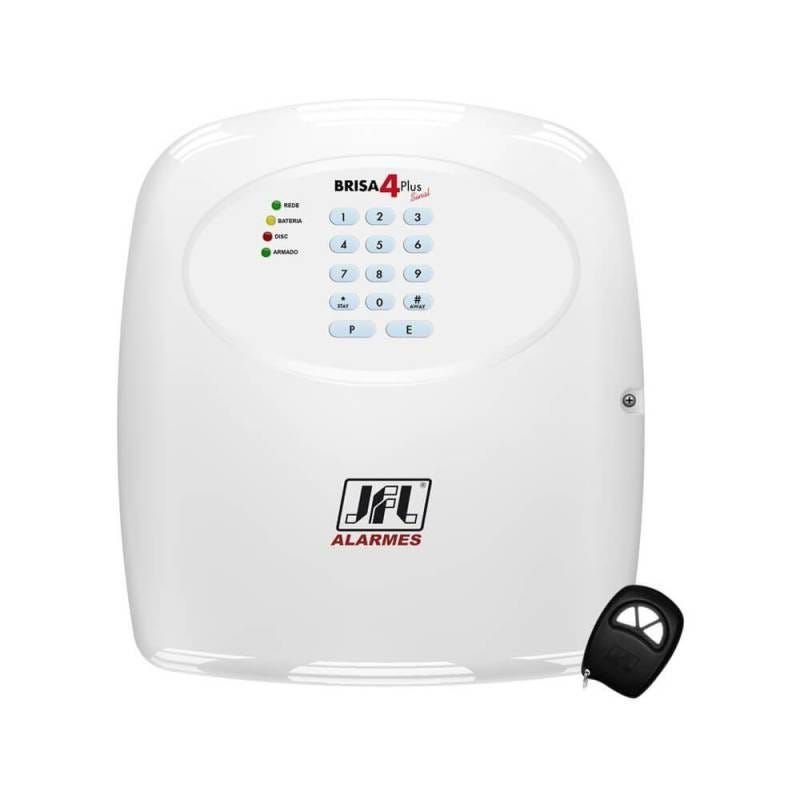 Central de Alarme Jfl Brisa 4 Plus Sinal Não Monitorada 4 Zonas + Disc - 4