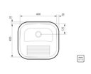 Ver imagem 3 de Tanque Tramontina Inox Acetinado 40x40cm 94403107