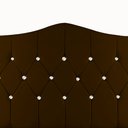 Ver imagem 3 de Cabeceira King Capitone Estofada Atena 195 Cm ML:Corino Marrom