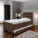 Ver imagem 1 de Cama Solteiro Larissa Malbec com Auxiliar Framar