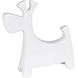 Animal Decorativo Cachorro Branco 22x5,5x22cm - Led Lustre - 1
