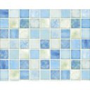 Ver imagem 2 de Papel de Parede Auto Adesivo Lavável Pastilha Azul Mar
