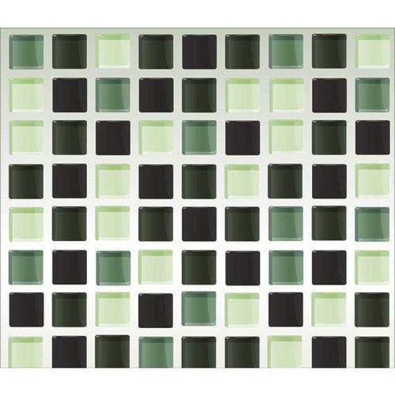 Papel de Parede Auto Adesivo Lavável Pastilha verde