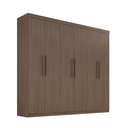 Ver imagem 1 de Guarda Roupa Casal Leblon 6 Portas 100% Mdf Castanho
