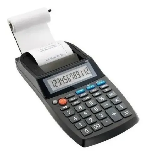 Calculadora Eletrônica Impressora Com Bobina Elgin 12 Dígitos
