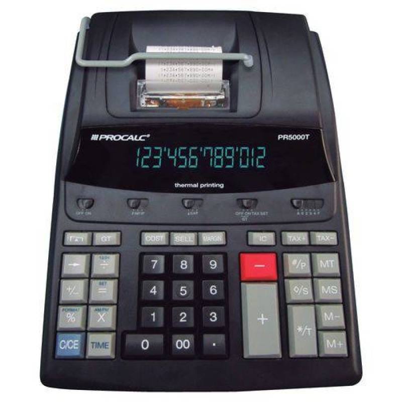 Calculadora Profissional de Mesa Procalc Pr5000t Térmica 12 Dígitos Bivolt - 1