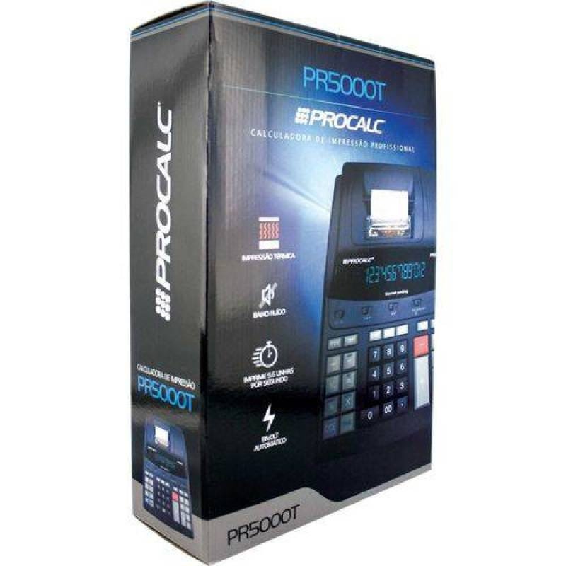 Calculadora Profissional de Mesa Procalc Pr5000t Térmica 12 Dígitos Bivolt - 3