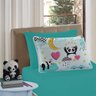 Jogo de Cama Infantil Solteiro 2 peças Estampado em Malha 100% Algodão Vivaldi Love Panda Sul Brasil - 1