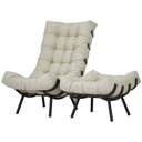 Ver imagem 5 de Kit Poltrona Costela + Puff Almofada Decorativo Alumínio