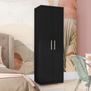 Ver imagem 2 de Armário Organizador Multiuso 2 Portas Sabrina Ajl Móveis:preto