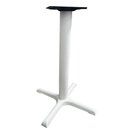 Ver imagem 2 de Mesa Ômega Ferro Branco 74 Cm (alt) Base em X Tampo Mdp Redondo Noce Nat 80 Cm (larg) X 2,50cm (alt