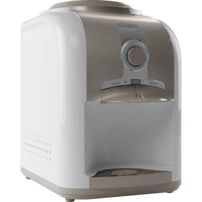 Bebedouro de Água de Mesa Esmaltec Gelagua EGM30 com Compressor 110V Branco/Cinza - 1