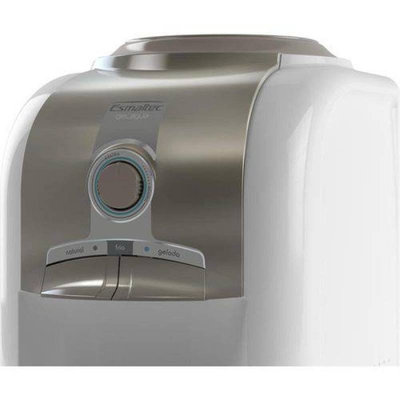 Bebedouro de Água de Mesa Esmaltec Gelagua EGM30 com Compressor 110V Branco/Cinza - 3