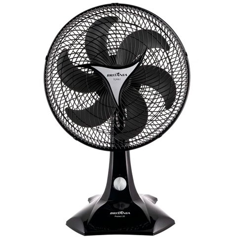 Ventilador de Mesa 30cm Protect Turbo Six Preto 220V - Britânia
