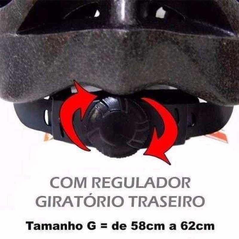 Capacete Mtb - Preto+Branco+Laranja - G - Multilaser - 2