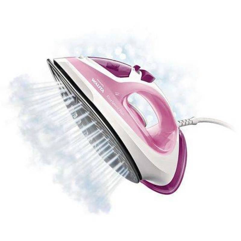 Ver imagem 2 de Ferro Philips Walita Com Vapor Vertical - Rosa/branco, 220v - Ri2042/44