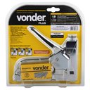 Ver imagem 6 de Grampeador Tapeceiro Manual Madeira Fixação Vonder Plus Profissional Com 600 Grampos