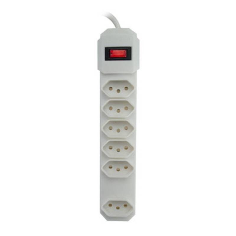 Filtro De Linha 6 Tomadas Fl-60 Branco C3tech - 3