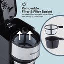 Ver imagem 5 de Elite Gourmet Cafeteira Compacta Individual com Caneca Térmica 14oz (inox)