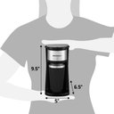 Ver imagem 7 de Elite Gourmet Cafeteira Compacta Individual com Caneca Térmica 14oz (inox)