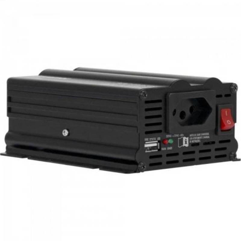Inversor 300W 12Vdc/220V Onda Modificada Cinza Escuro Hayonik - 5