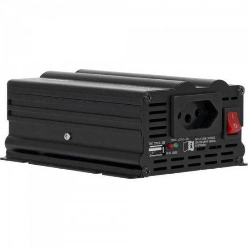 Inversor 300W 12Vdc/220V Onda Modificada Cinza Escuro Hayonik - 2