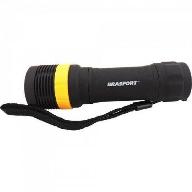 Lanterna Led Mini Brasfort Com Zoom Abs Preto - 2