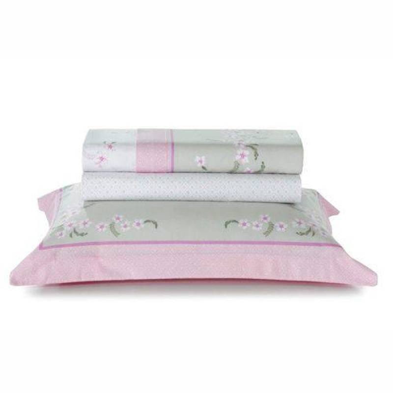 Jogo de Cama Casal Artex Dobra Feita Mila 180 fios - 1