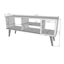Rack Milão para Tv de 55'' Polegadas - 5