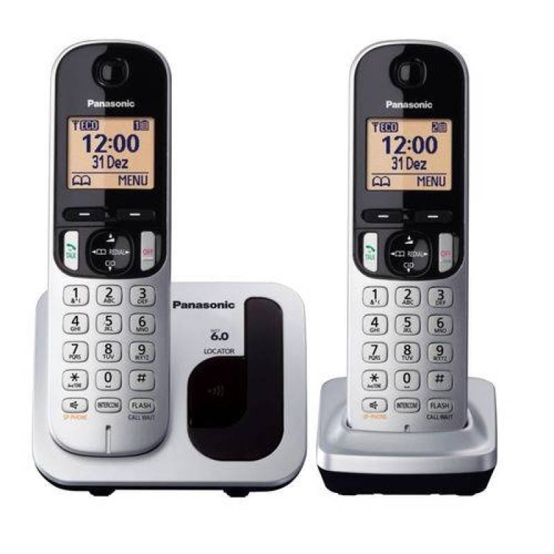 Telefone sem Fio Kx-Tgc212Lb + 1 Ramal Prata Panasonic - 2