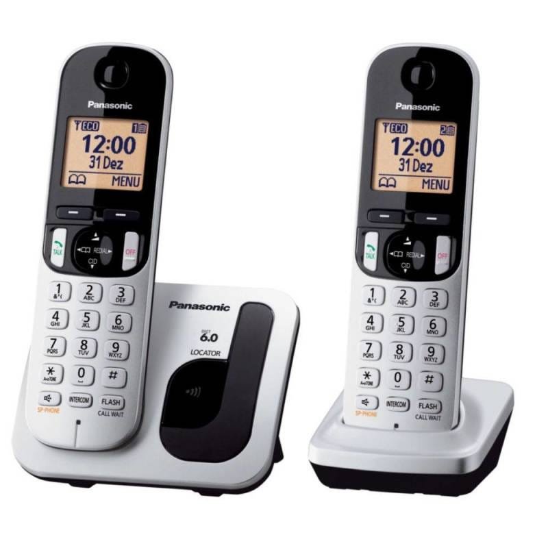 Telefone sem Fio Kx-Tgc212Lb + 1 Ramal Prata Panasonic - 3