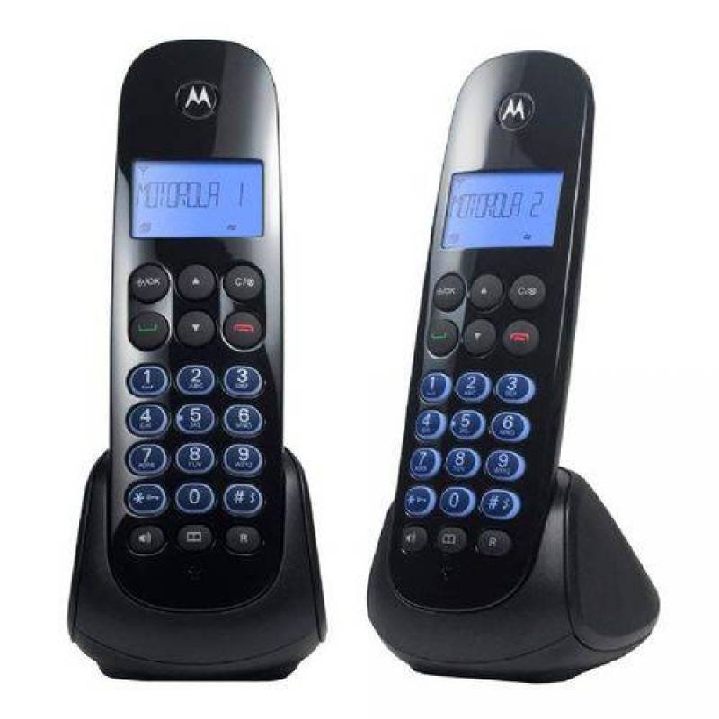 Telefone sem Fio Motorola Moto 750-Mdrd2, Preto, 1 Ramal, Identificador de Chamadas, Dect 6.0 - 1
