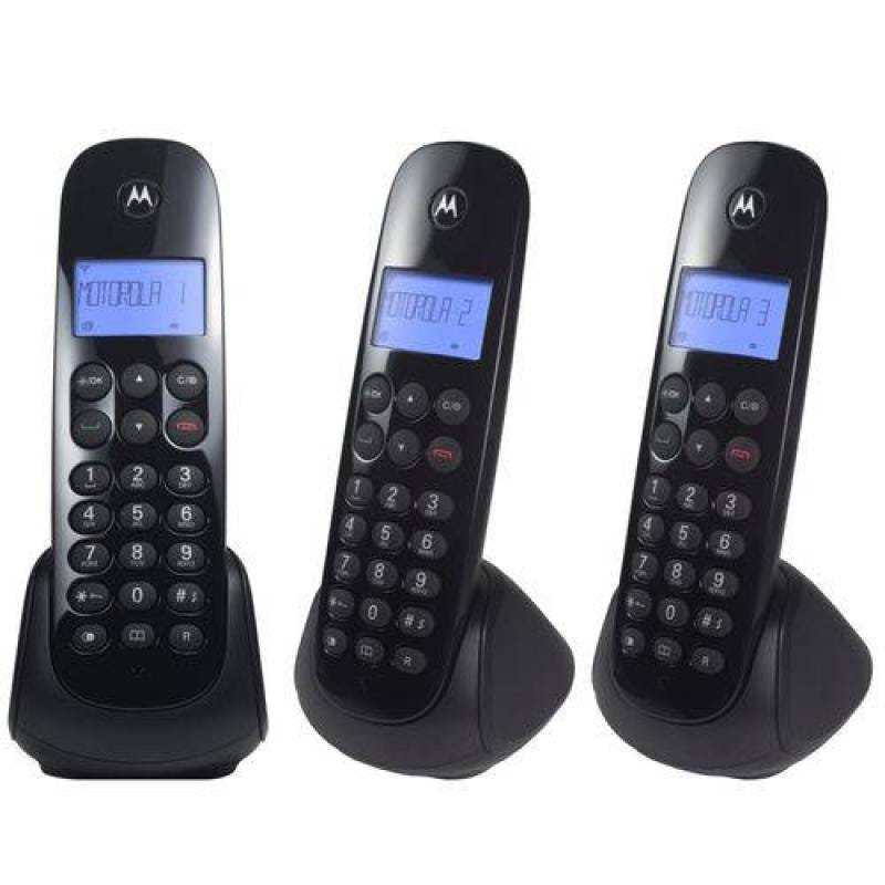 Telefone sem Fio Dect 6.0 Moto700-Mrd3 Preto Motorola - 2